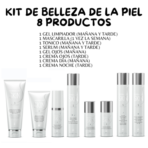 kit de belleza de la piel (8 productos)