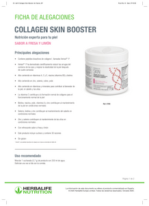 Colágeno - Collagen Skin Booster - Fresa y limón 171 g
