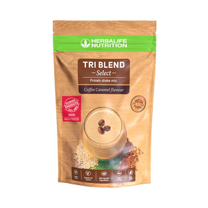 Tri Blend Select - Mezcla para Batido de Proteínas Café Caramelo 600 g