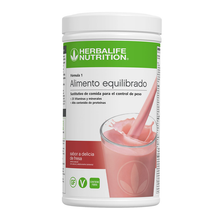 Cargar imagen en el visor de la galería, Batido Formula 1 Herbalife para preparar una comida equilibrada con proteínas, vitaminas y minerales. Sabor Delicia de fresa